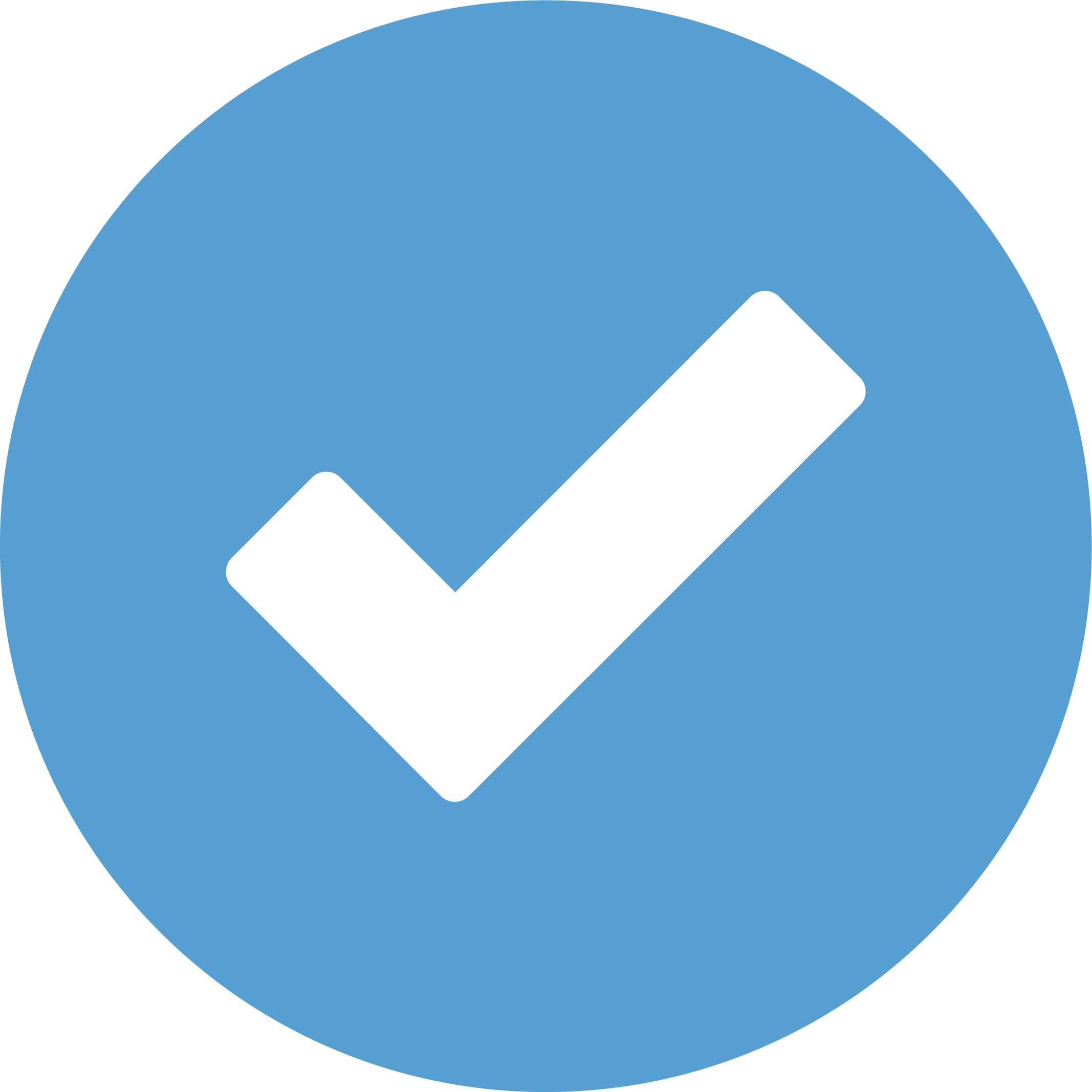 Blue check mark icon<br />
